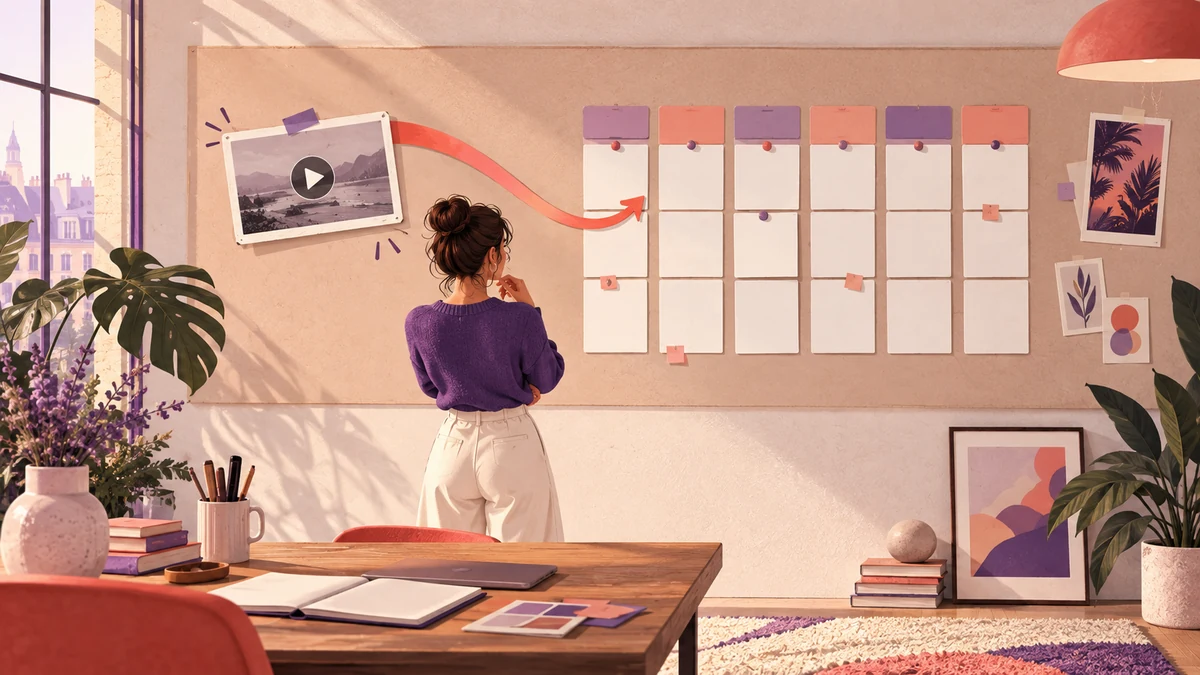 Relancer une ancienne vidéo YouTube sans brouiller sa ligne éditoriale : illustration conceptuelle originale